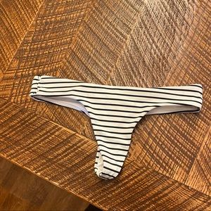 Striped Victoria secret thong bikini